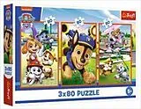 Puzzle 3 x 80 Paw Patrol Spiel