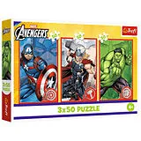 Puzzle 3 x 50  Marvel Avengers Spiel