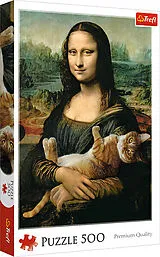 Mona Lisa mit schnurrender Katze (Puzzle) Spiel