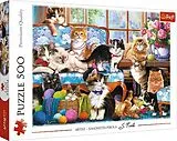 Puzzle 500 - Katzen Familie Spiel