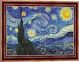 Kunstrahmen Puzzle 500 - Die Sternennacht, Vincent van Gogh Spiel