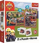 2 in 1 Puzzles + Memos Feuerwehrmann Sam Spiel
