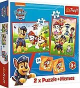2 in 1 Puzzles + Memo PAW Patrol Spiel