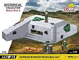COBI Historical Collection 3136 - German Bunker Regelbau 667, WWII, Bausatz 1:35, 642 Klemmbausteine, 2 Figuren Spiel