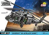 COBI Armed Forces 5906 - Sikorsky UH-60 Black Hawk, 1:32, Bausatz 928 Klemmbausteine, I Figur Spiel