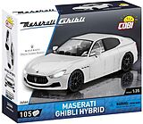 COBI 24566 - Maserati Ghibli Hybrid, Weiß, Luxus-Sportwagen, Bausatz Spiel