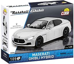 COBI 24566 - Maserati Ghibli Hybrid, Weiß, Luxus-Sportwagen, 105 Klemmbausteine Spiel