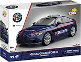COBI-24654 - Alfa Romeo Giulia Quadrifoglio Carabinieri, Bausatz 1:35, 99 Klemmbausteine Spiel