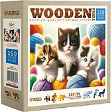 Holzpuzzle M. KITTENS and YARN Spiel