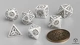 Pegasus QWOWGE3T - The Witcher Dice Set: Geralt The White Wolf, 7 Würfel Spiel
