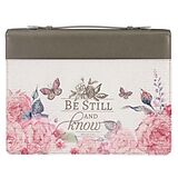 Article non livre Bible Cover Large Fashion Be Still Pink Butterfly de 