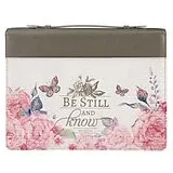 Article non livre Bible Cover Large Fashion Be Still Pink Butterfly von 