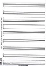 Jörg Sieghart Instrumente+Zubehör Notenblock Tabulatur Din A4 (25 Blatt) und Mousepad Electric Guitar