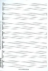 Jörg Sieghart Instrumente+Zubehör Notenblock Noten und Tabulatur für Bass Din A4 hoch