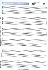 Jörg Sieghart Instrumente+Zubehör Notenblock Noten und Tabulatur Din A4 hoch