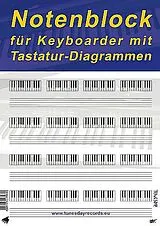 Jörg Sieghart Instrumente+Zubehör Notenblock Noten und Tastatur-Diagramm