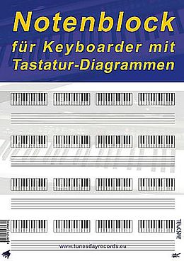 Jörg Sieghart Instrumente+Zubehör Notenblock Noten und Tastatur-Diagramm