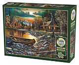 COBBLE HILL PUZZLES - Blockhütte am See 1000 Teile Spiel