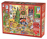 COBBLE HILL PUZZLES - Verrückte Weihnachten 1000 Teile Spiel