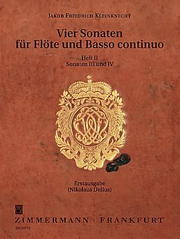Jakob Friedrich Kleinknecht Notenblätter 4 Sonaten Band 2 (Nr.3-4)