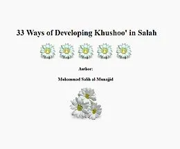 E-Book (epub) 33 Ways of Developing Khushoo' in Salah von Muhammad Salih al-Munajjid