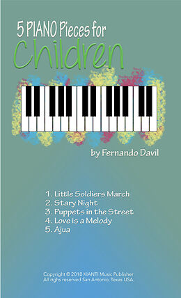 eBook (epub) 5 Piano Pieces for Children de Fernando Davil