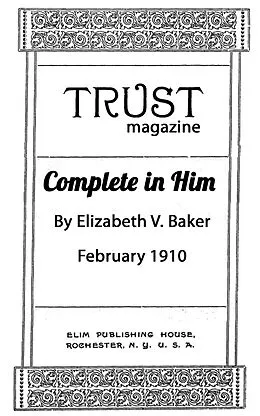 E-Book (epub) Complete in Him von Elizabeth V. Baker