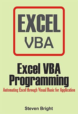 eBook (epub) Excel VBA Programming de Steven Bright