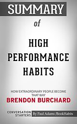 eBook (epub) Summary of High Performance Habits de Paul Adams