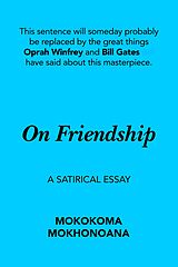 eBook (epub) On Friendship de Mokokoma Mokhonoana