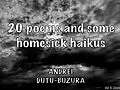 E-Book (epub) 20 poems and some homesick haikus von Andrei Dutu-Buzura