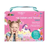Nagelsticker & Tattoos Einhorn Spiel
