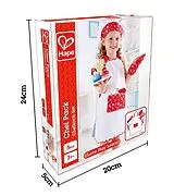 Hape E3162 - Chefkoch-Set, Küchenspielzeug, Schürze, Topflappen, Utensilien Spiel