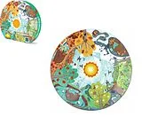 Hape E1636 - Vier Jahreszeiten, Lern-Puzzle mit LED-Licht, Poster, 16 Teile Spiel