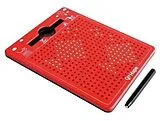 Hape E8676 - Magnetische Zeichentafel, rot, groß, ca.22x17cm Spiel