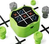 GiiKER Tic Tac Toe Bolt Elektronisches 3-in-1 Puzzle-Handheld-Spielkonsole, Logikspiel für Kinder und Erwachsene, grün Spiel