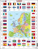 Europa Länder + Flaggen (Kinderpuzzle) Spiel