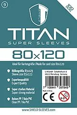 Shield Sleeves 1024478 - Shield Titan 9, 100 Super Sleeves für Kartengröße 80 x 120 mm, Spielkarten-Schutzhüllen Spiel