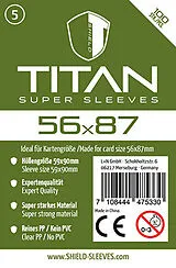 Shield Sleeves 1024470 - Shield Titan 5, 100 Super Sleeves für Kartengröße 56 x 87 mm, Spielkarten-Schutzhüllen Spiel
