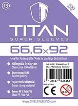 Shield Sleeves 1024475 - Shield Titan 13, 100 Super Sleeves für Kartengröße 66,6 x 92 mm, Spielkarten-Schutzhüllen Spiel