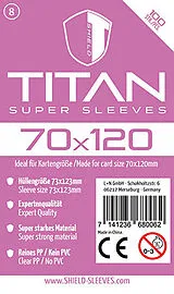 Shield Titan 8 - 100 Super Sleeves für Kartengröße 70 x 120 mm Spiel