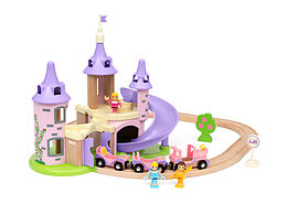 BRIO Disney Princess 33312 Traumschloss Eisenbahn-Set - Märchenhafte Ergänzung für die BRIO Holzeisenbahn - Empfohlen ab 3 Jahren Spiel