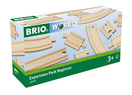 BRIO World 33401 Kleines Schienensortiment  11 Schienen aus Buchenholz für die BRIO Holzeisenbahn  Empfohlen für Kinder ab 3 Jahren Spiel