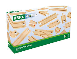 BRIO World 33772 Großes Schienensortiment 50 Teile  Schienen Set für die BRIO Eisenbahn  Kleinkindspielzeug empfohlen für Kinder ab 3 Jahren Spiel