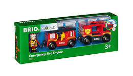33811 BRIO Feuerwehr-Leiterfahrzeug mit Licht & Sound Spiel