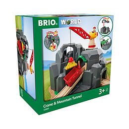 BRIO World 33889 Große Goldmine mit Sound-Tunnel  Zubehör für die BRIO Holzeisenbahn  Kleinkinderspielzeug empfohlen für Kinder ab 3 Jahren Spiel