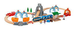 BRIO World 33972 Smart Tech Sound Action Tunnel Reisezug Set - Elektrischer Zug Spiel