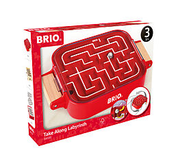 BRIO 34100 Mitnehm-Labyrinth - Kurzweiliger Spielspaß für daheim oder unterwegs - Für Kinder ab 3 Jahren Spiel