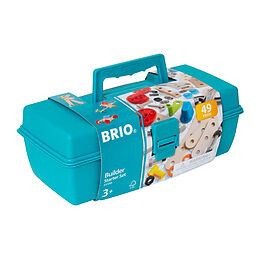 BRIO Builder 34586 Box 49 tlg. - Das kreative Konstruktionsspielzeug aus Schweden - Einsteiger-Set im praktischen Werkzeugkoffer - Für Kinder ab 3 Jahren Spiel