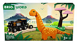 BRIO World  36098 Dinosaurier Bahn Set | Spielzeugzug für Kinder ab 3 Jahren Spiel